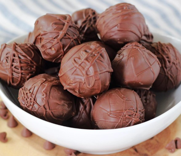 chocolate covered peanut butter balls