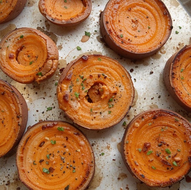 Baked Sweet Potato Slices