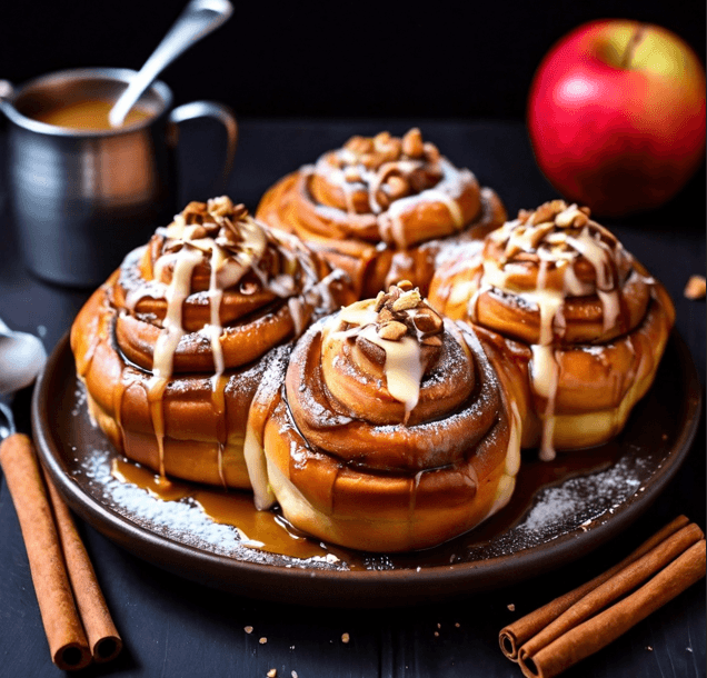 Cinnamon Buns and Apples