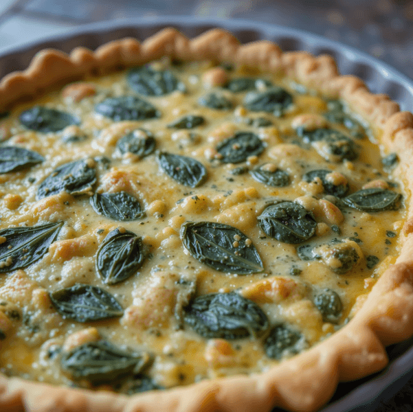 Crustless Spinach Quiche