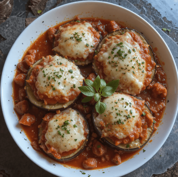 Healthy Eggplant Parmesan