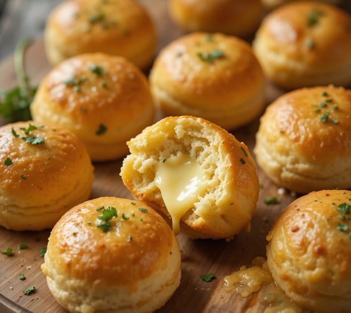 Pillsbury Biscuit Garlic Butter Cheese Bombs