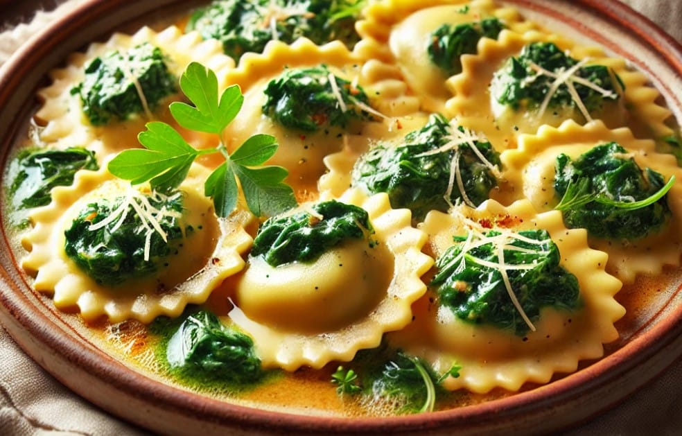 Spinach and Cheese Ravioli