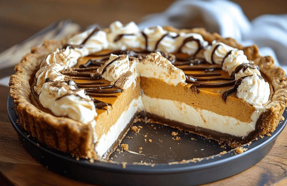 Pumpkin Cream Cheese Pie