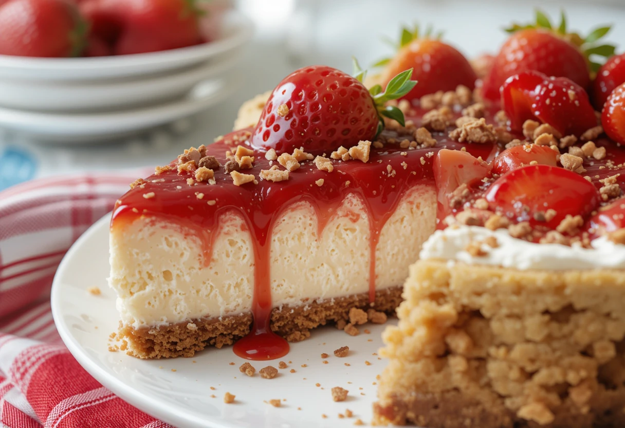 Snickers Strawberry Cheesecake